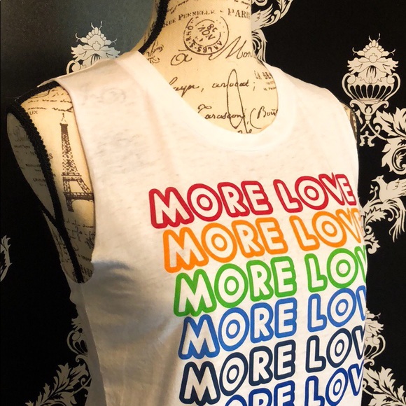 🍀 NWT! Beautiful Rainbow More Love Tank! - Picture 2 of 5